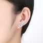 Phoenix Wing Earrings with Zircon Stones for Women