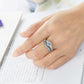 White Zircon Couple Ring Set for Women