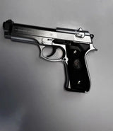Silver M92 Beretta Airsoft Toy Gun – Realistic, Durable & Fun for Airsoft Enthusiasts with single shot mode